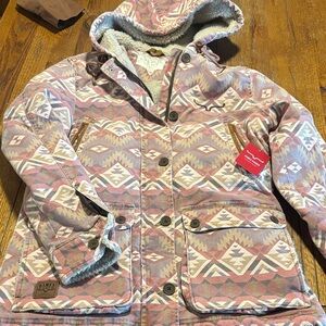 Kimes Ranch Sherpa Western Coat Size Medium